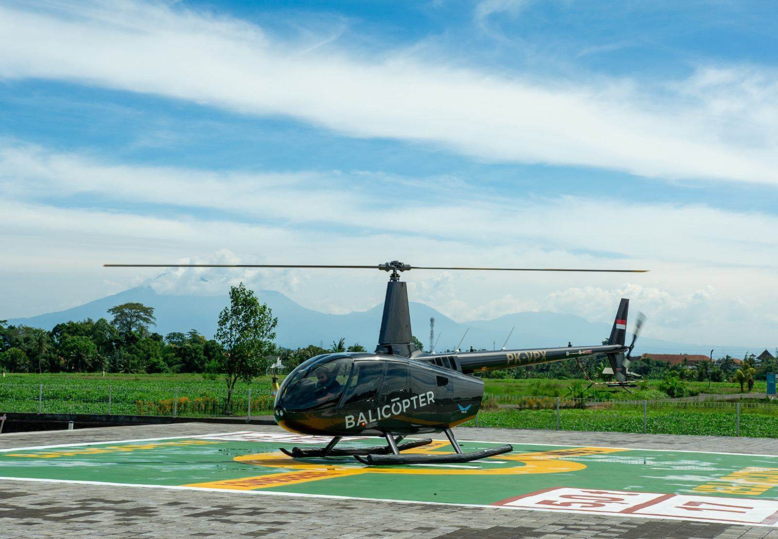 Balicopter helicopter at Nuanu Heliport, Canggu